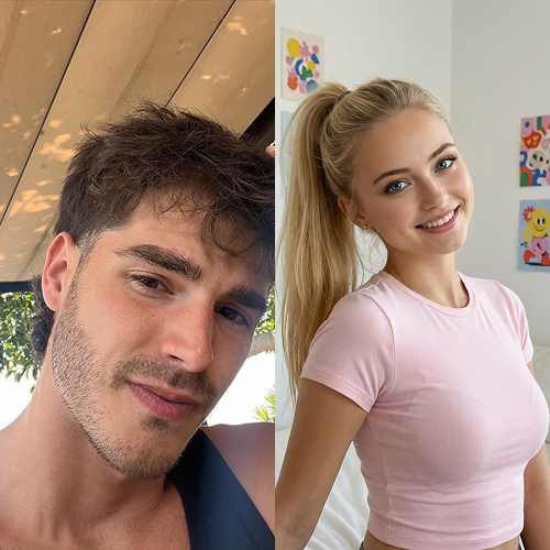 AI Couple Photo Maker: Create Retro Couple Photos Instantly input photo example