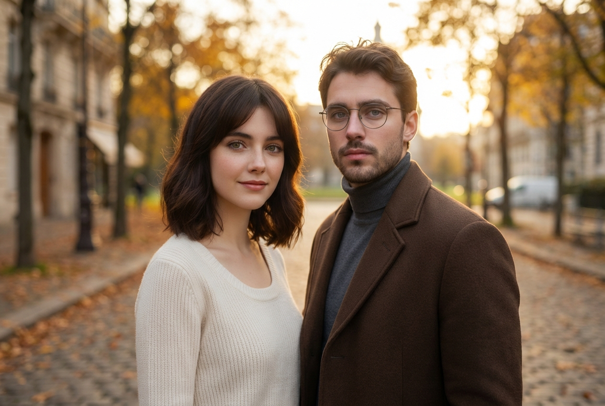 AI French Kiss Video Generator input photo example