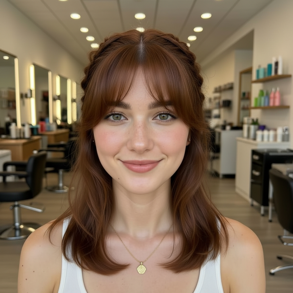Free Online AI Hairstyle Changer for Women input photo example