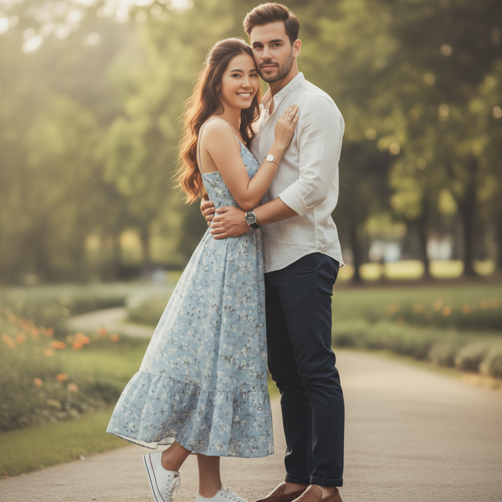 AI Bridal Carry Video Generator input photo example