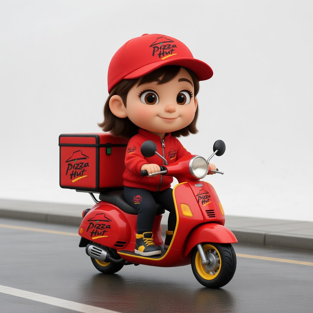 Create a Pixar-Style 3D Delivery Character from Your Logo result example