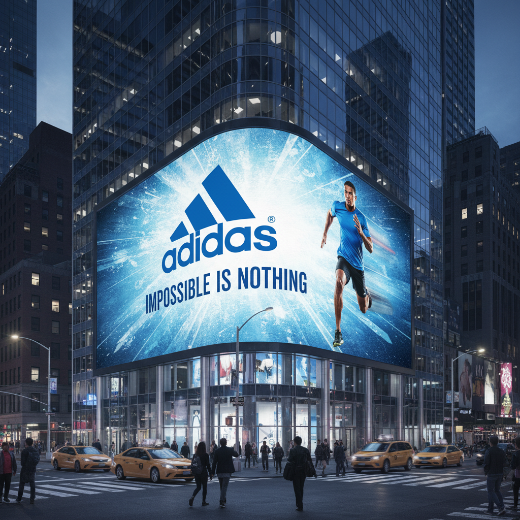 City Big Screen Ad Mockup Generator result example